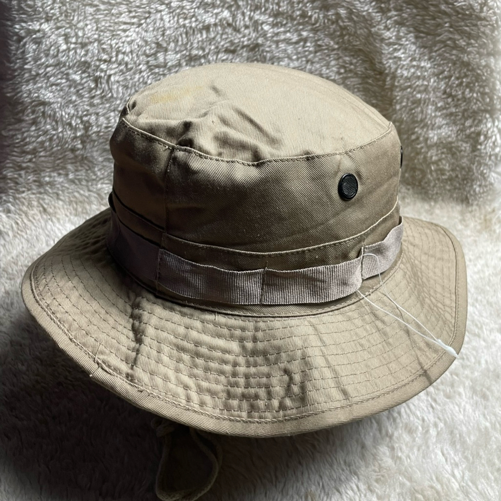 Jungle Hat Military size Mwarna coklat