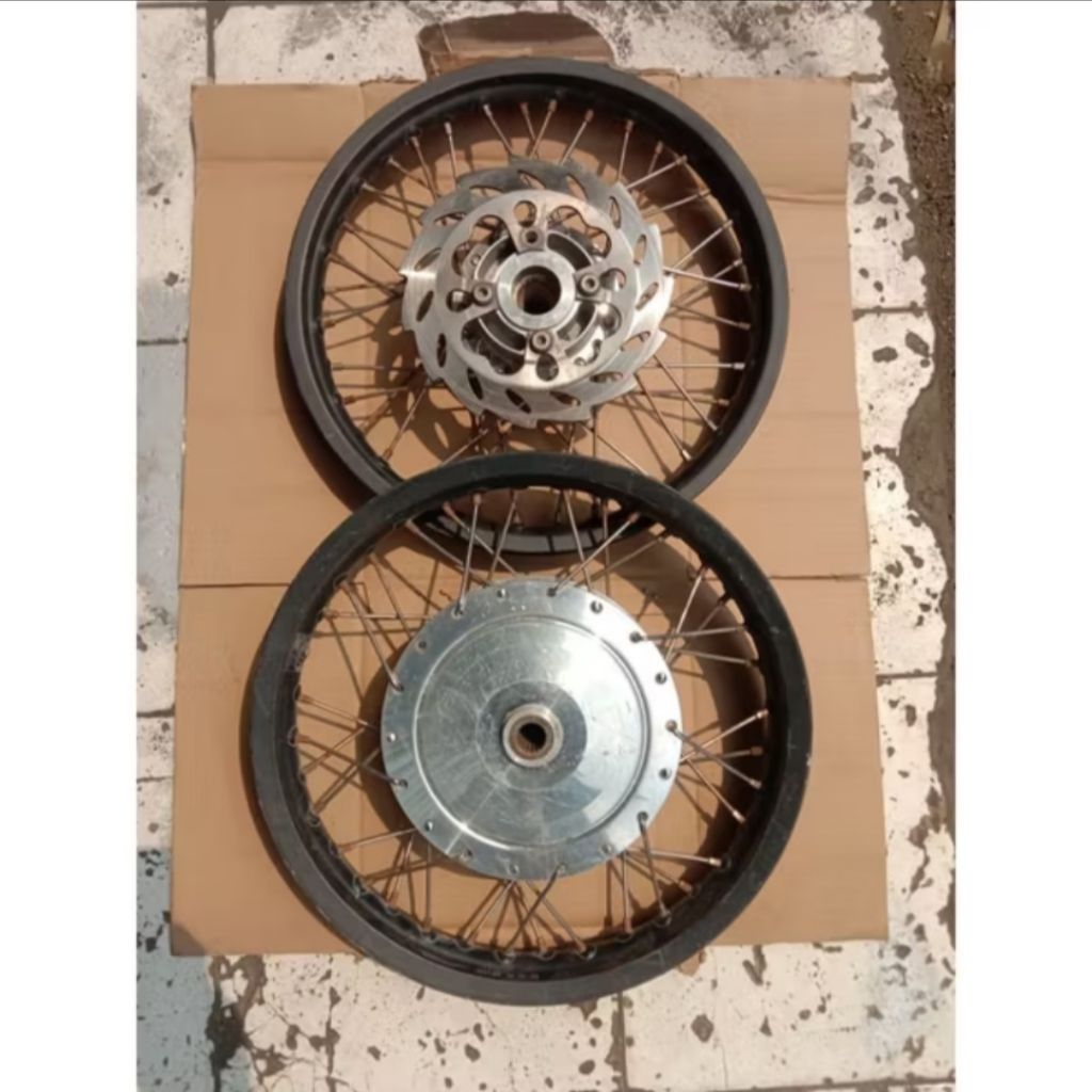 VELG PELEK JARI-JARI VARIASI 1SET RODA DEPAN BELAKANG MOTOR YAMAHA MIO SPORTY, MIO SOUL GT, MIO SMIL