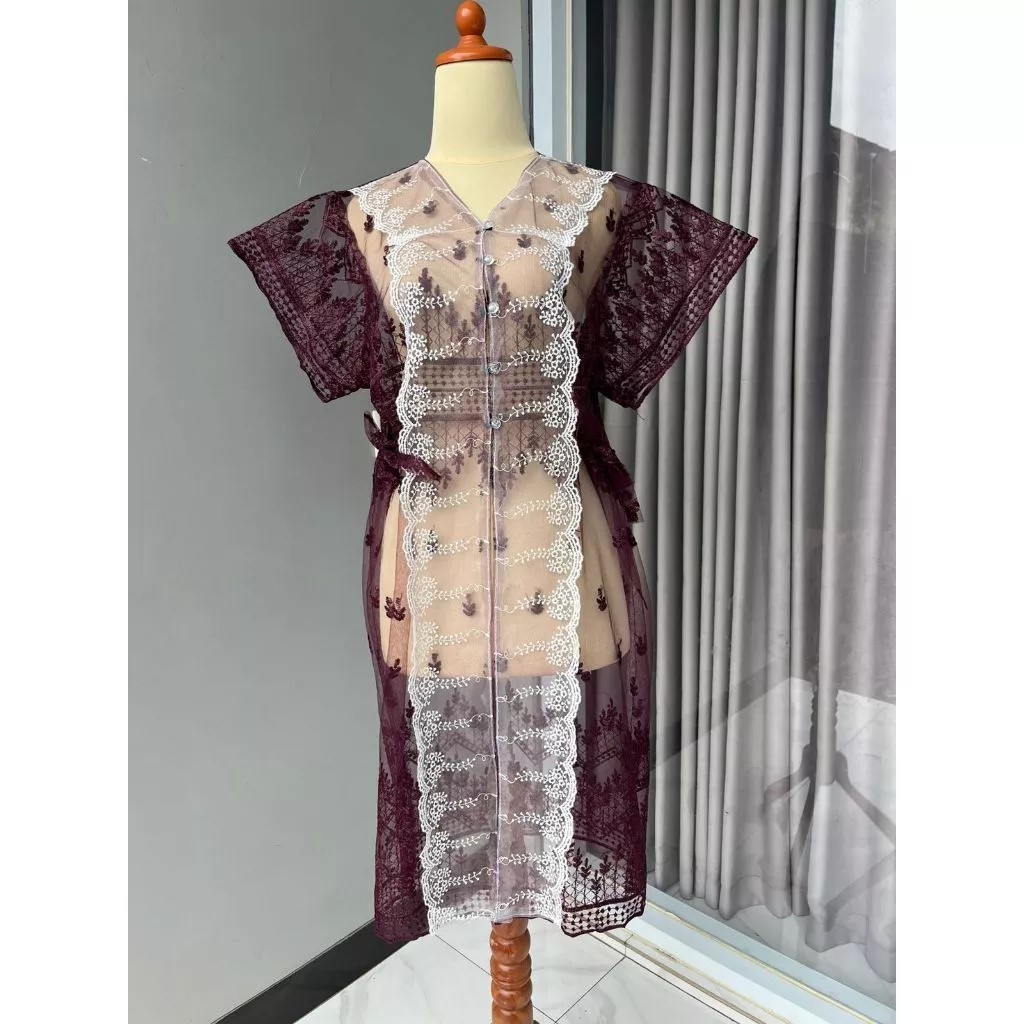 Meyina Outer Brukat Etnik - Emily outer brukat - Brukat kebaya wisuda - outfit kondangan