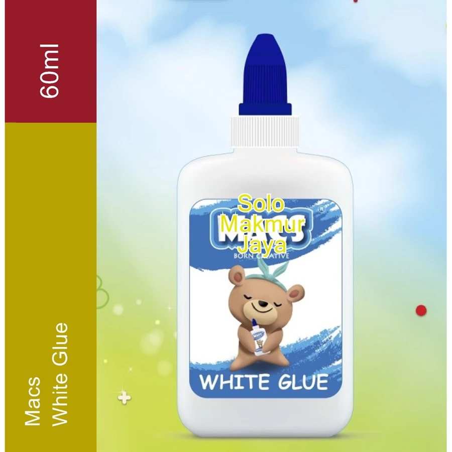 

Macs Lem Putih White Glue 60 ml Macs Born Active White Glue 60ml Macs Lem 60ml Asli