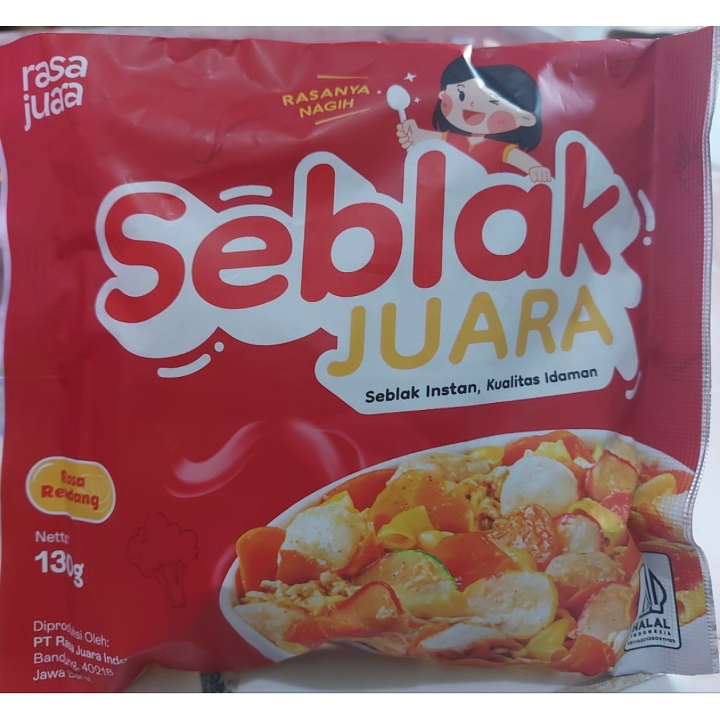 

Juara seblak 130gr rendang