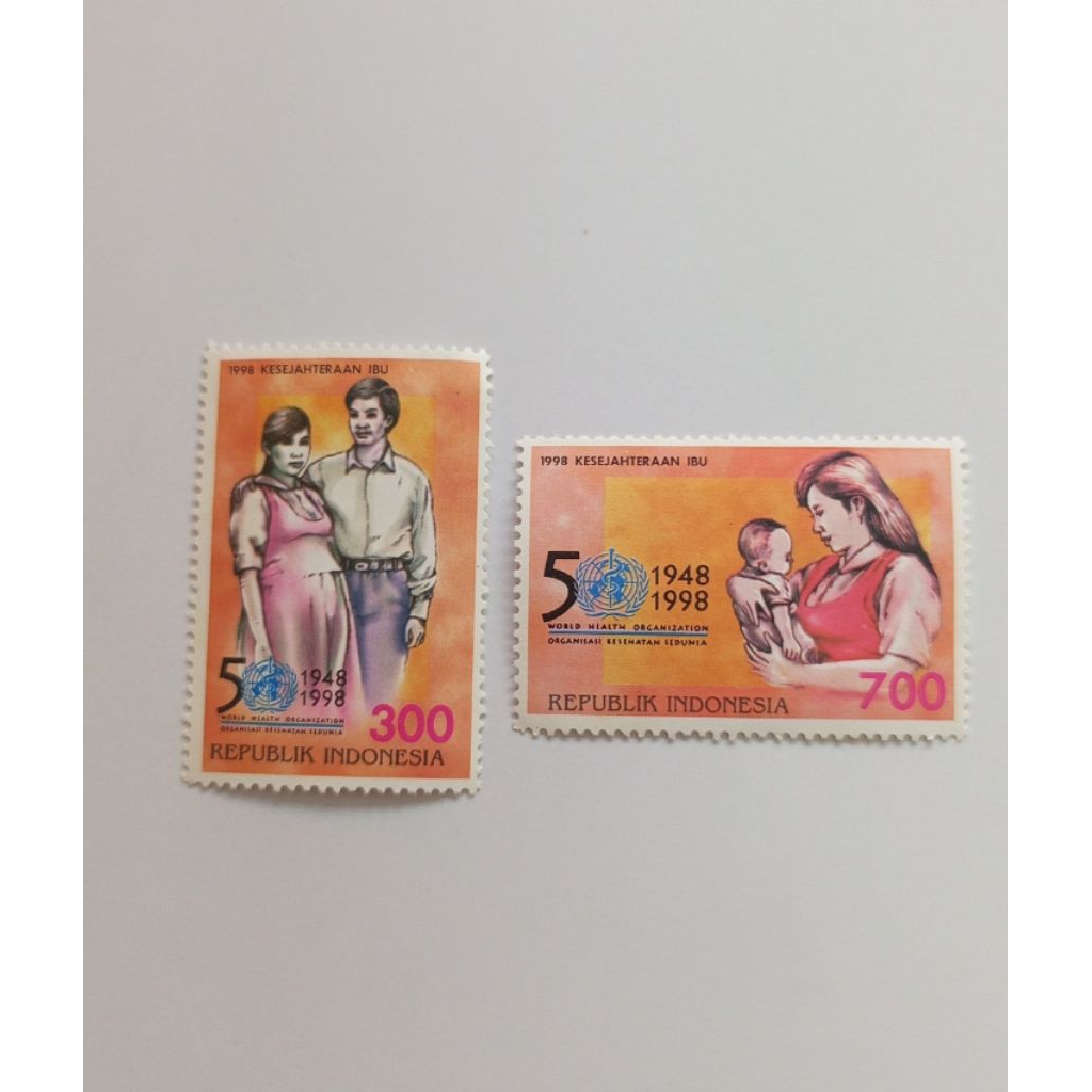 

2 pcs Perangko Seri Kesejahteraan Ibu Tahun 1998