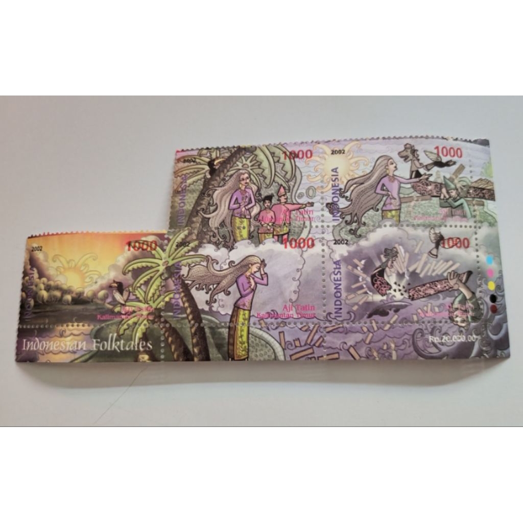 

5 pcs Perangko Seri Indonesia Folktates / Aji Tatin Kalimantan Timur Tahun 2002