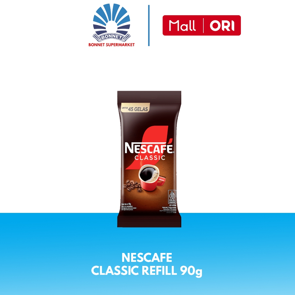 

Nescafe Classic Refill 90gr - Kopi Instan tanpa ampas