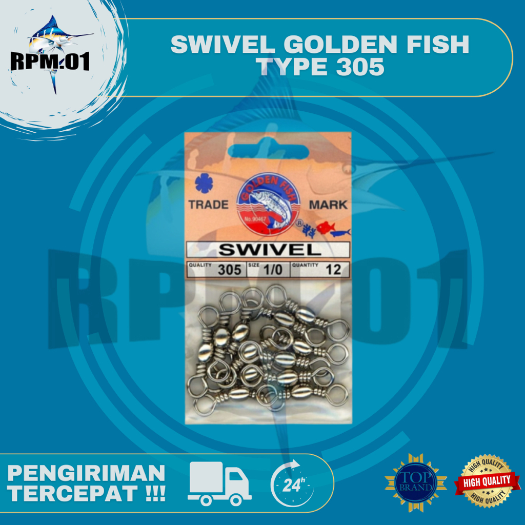SWIVEL GOLDEN FISH TYPE 305 | KILI-KILI PANCING GOLDEN FISH
