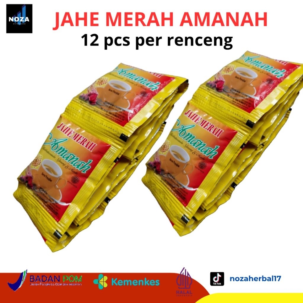 

amanah jahe merah habatusauda original 1 renceng isi 12 pcs