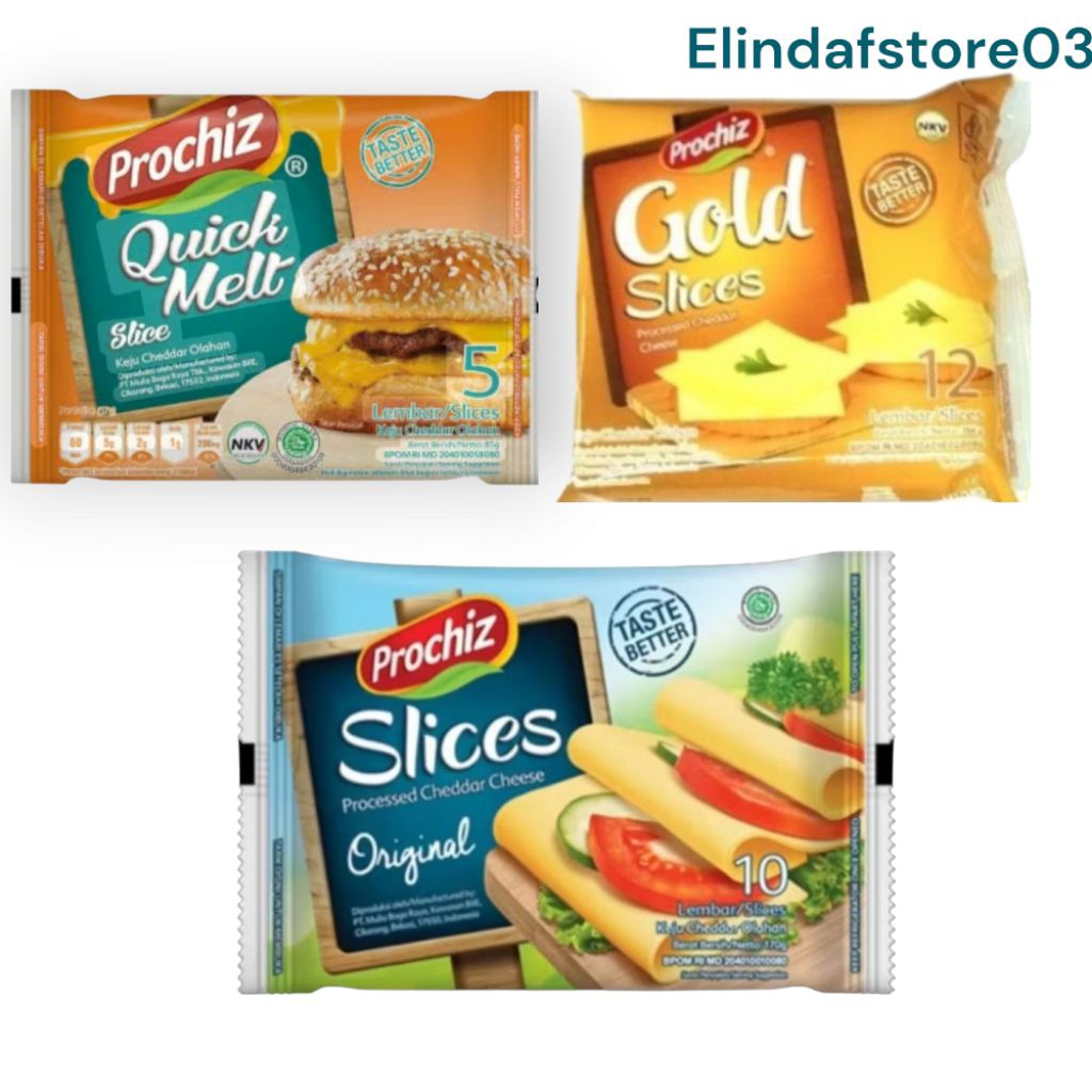 

Prochiz Slices Quick Melt | Original | Slice Gold