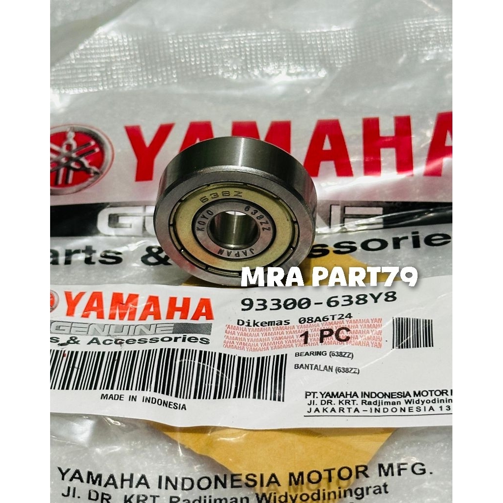 Bearing laher Bak CVT tutup besi Mio Sporty Mio smile mio soul karbu fino karbu Nuvvo Original