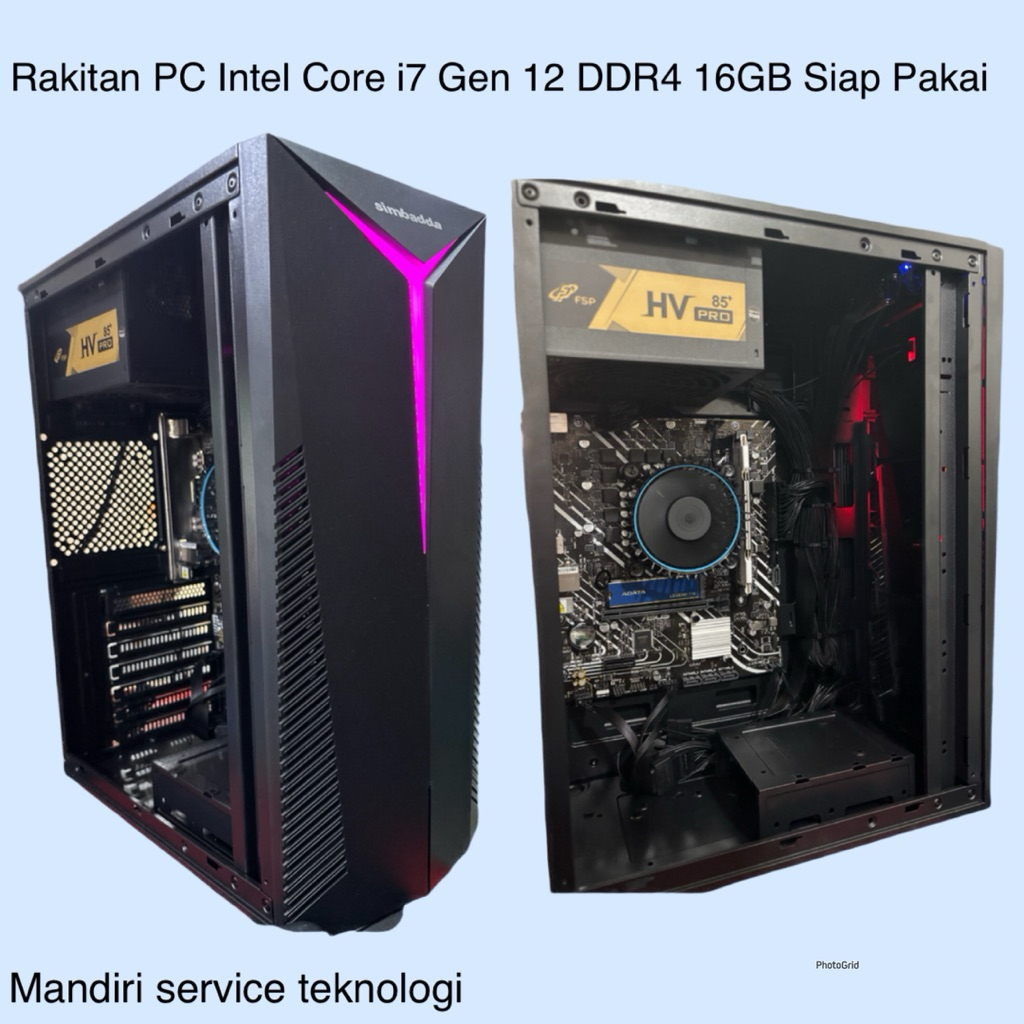 Rakitan PC Editing Intel Core i7 12700 Gen 12 LGA 1700 Siap Pakai