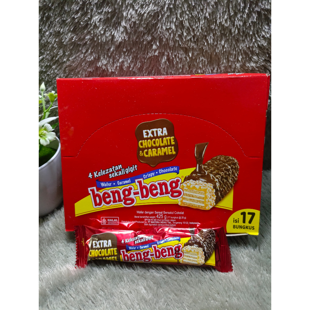 

BENG-BENG WAFER CHOCOLATE 1BOX ISI 17PCS KEMASAN 374/425GR