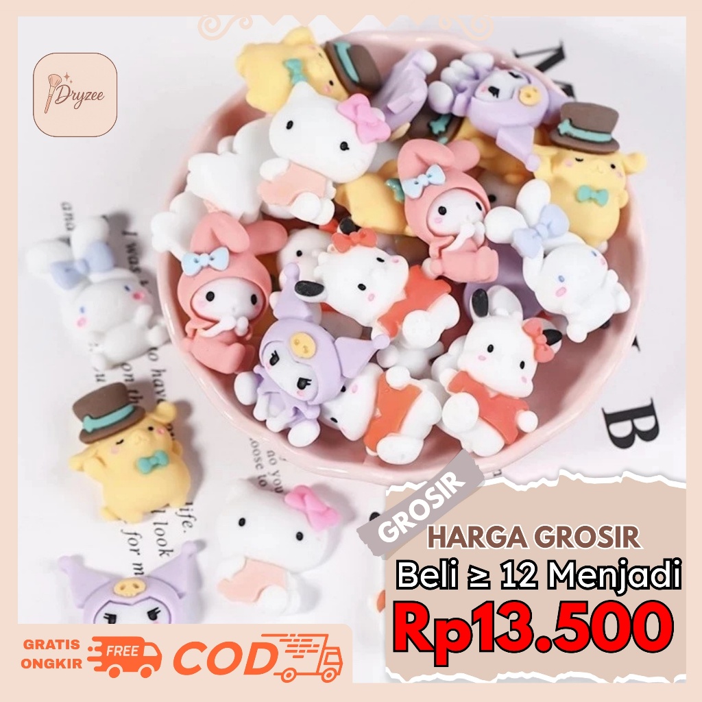 

6 PCS Stiker 3D Timbul Sanrio Series