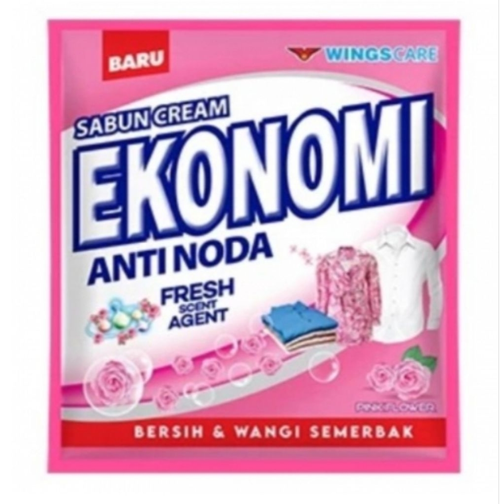 Ekonomi Sabun Cream Pink Flower 380g