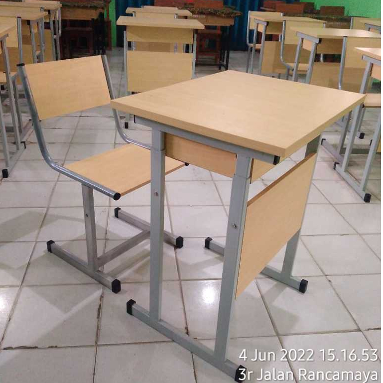 Meja Kursi Sekolah – Meja Hollow HPL | Ukuran 60 x 48 x 75 cm