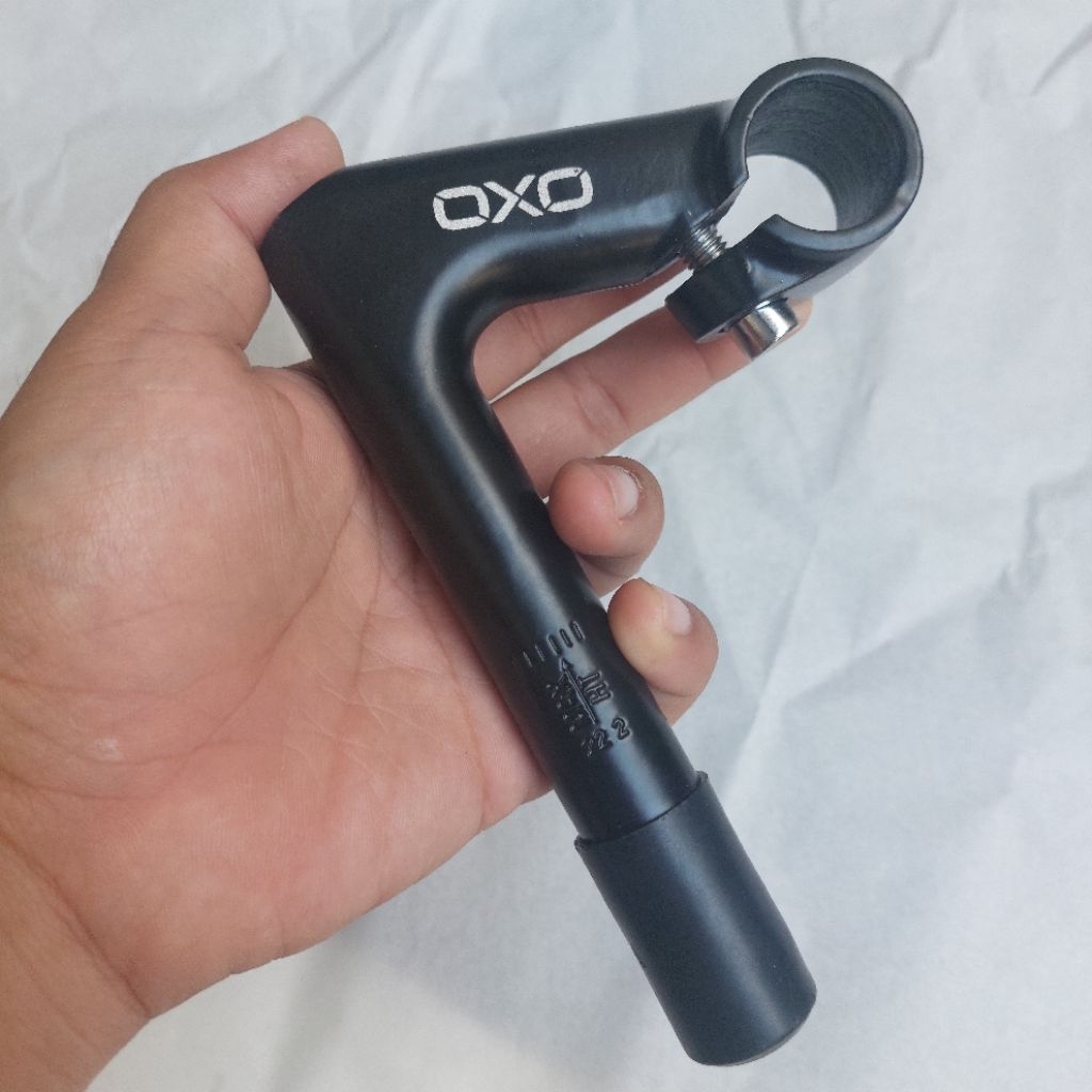 Stem Bangau OXO 22.2 mm Hitam Sepeda Fixie Balap MTB Vintage