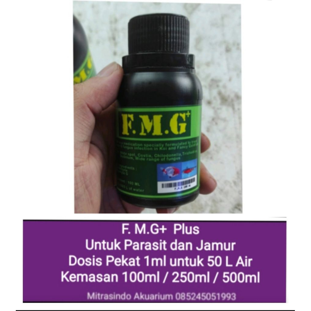 FMG+ 500Ml Obat Parasit Bakteri dan Jamur Ikan.