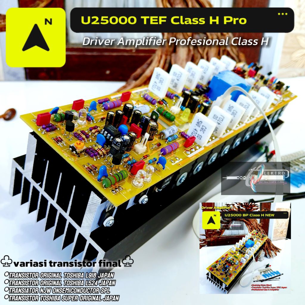 Driver Amp U25000 TEF | U2 5000 Proffesional Class H | Driver Amplifier 2U | High Track Scematic