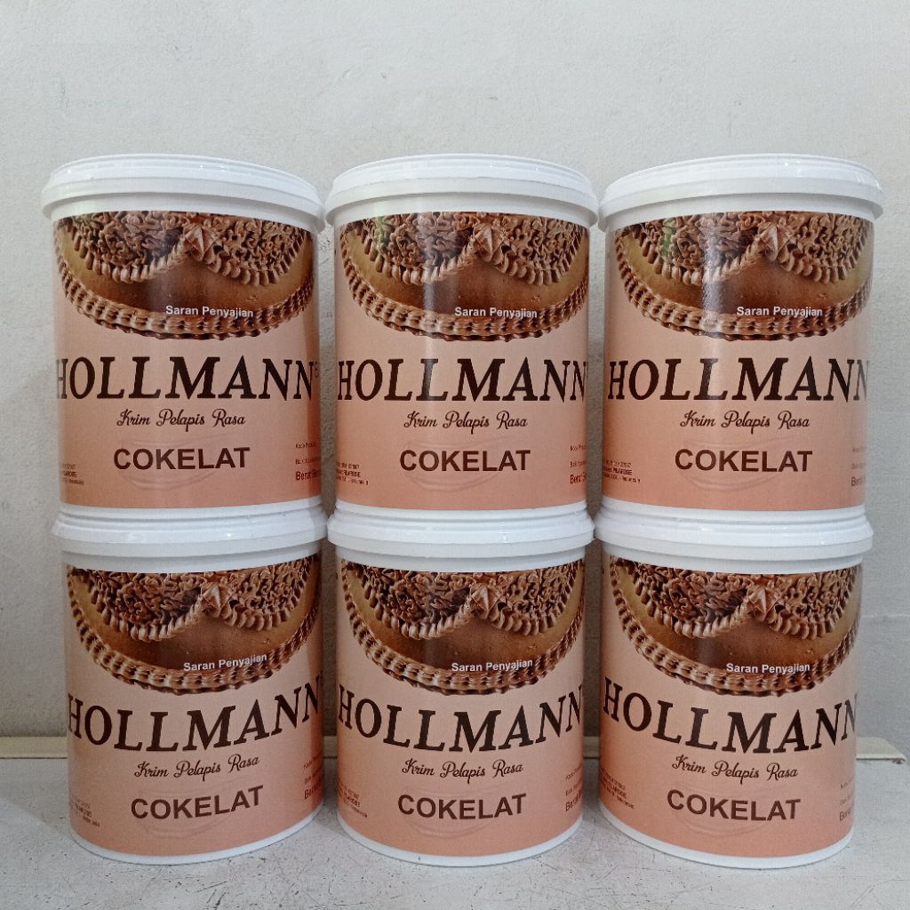 

Hollmann butter cream rasa cokelat 350 gram | hollman butter cream siap pakai | butter cream