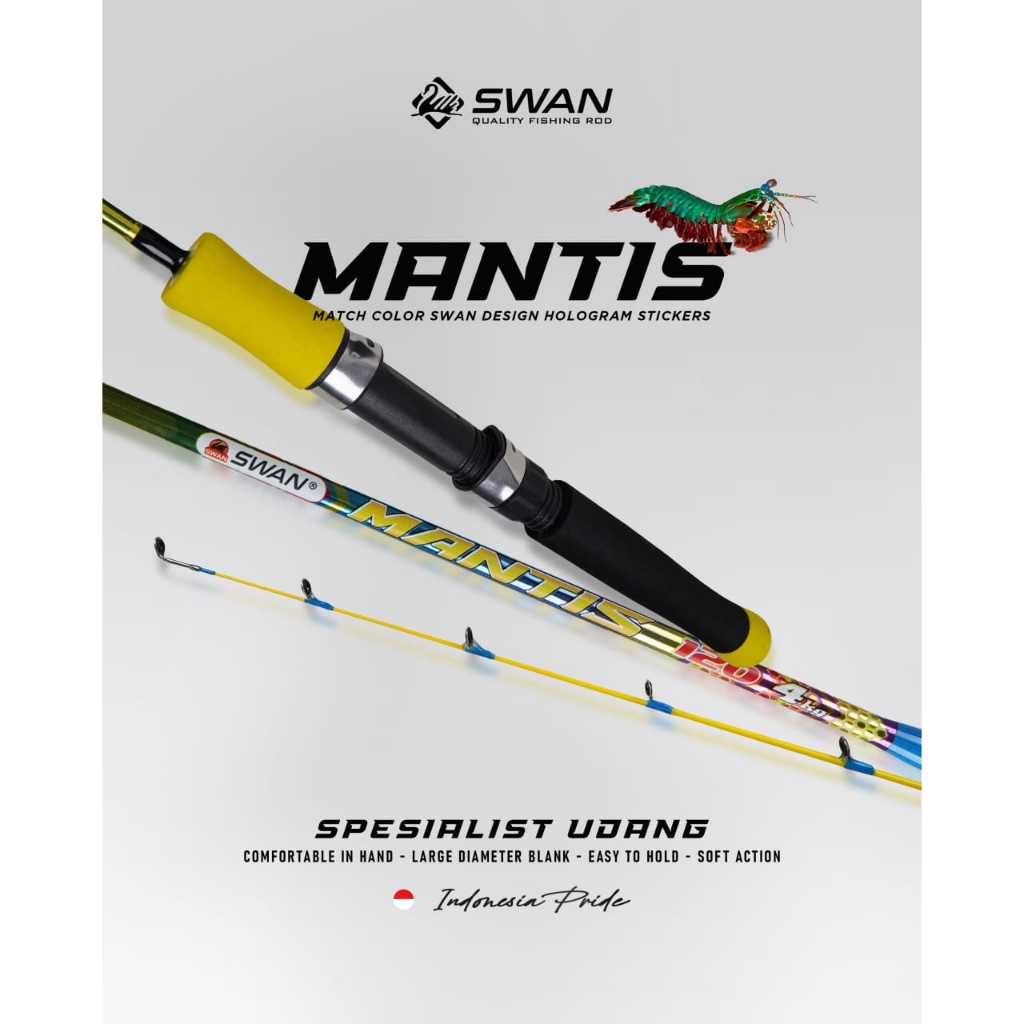 Joran Pancing Fiber Solid SWAN Mantis (Lentur)