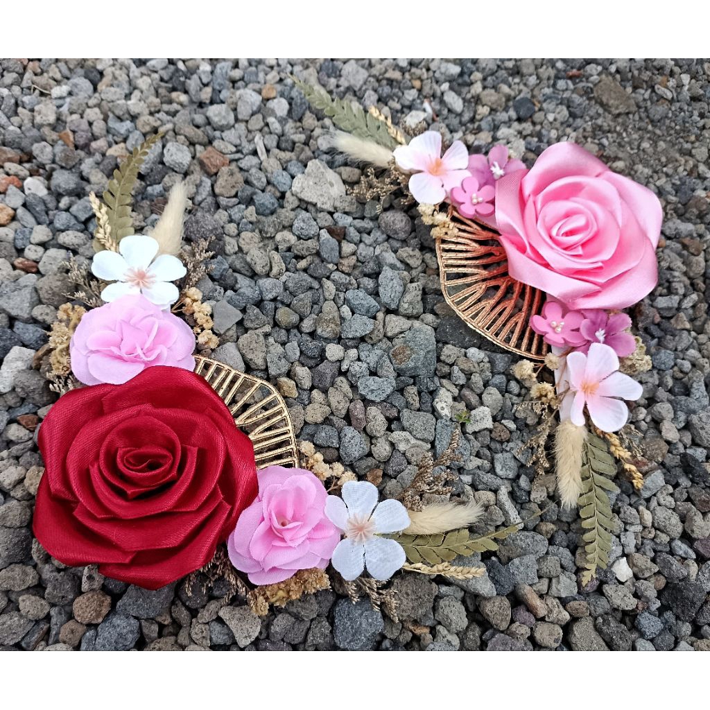 rangkaian bunga mahar /rangkaian bunga satin / rangkaian bunga siku mahar / rangkaian seserahan / ra