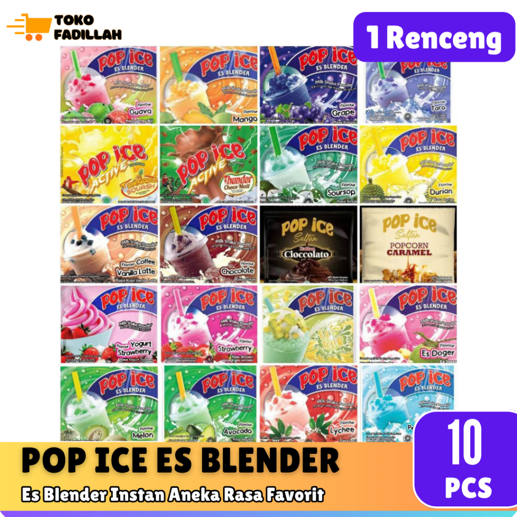 

POP ICE Minuman Instan Aneka Rasa 1 Renceng isi 10 Sachet