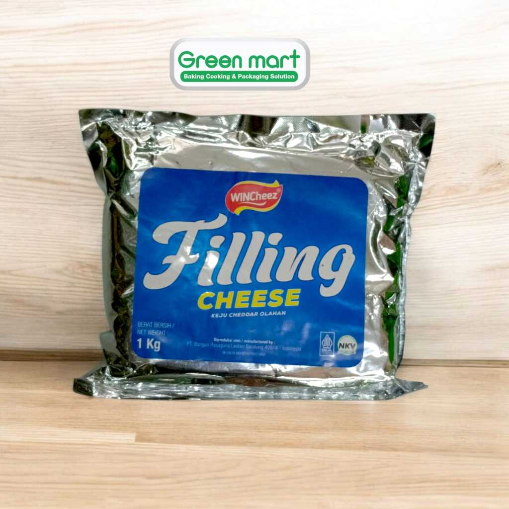 

Wincheez Filling Cheese Keju Cheddar Olahan 1 Kg. 12427