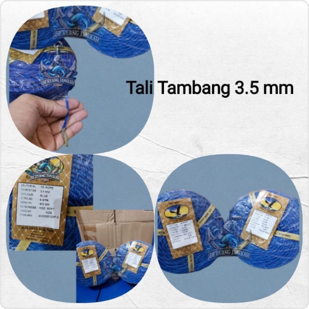

Tali Tambang Malaysia Ukuran 3.5 mm ( 220 Meter )