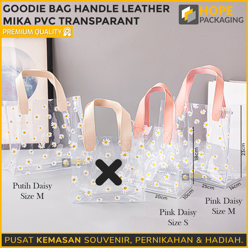 

Tas Mika PVC/ Tas Mika Leather Transparant/ Goodie Bag Souvenir