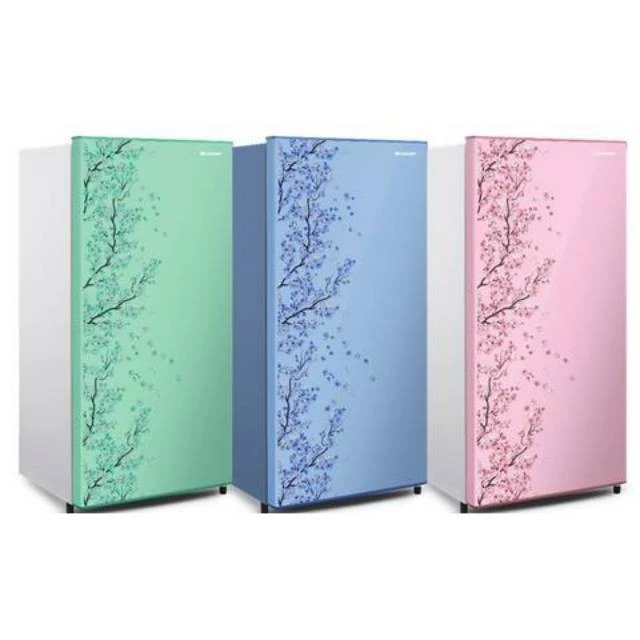 KULKAS 1 Pintu SHARP Bunga Sharp Sj-162 ND BUNGA SAKURA