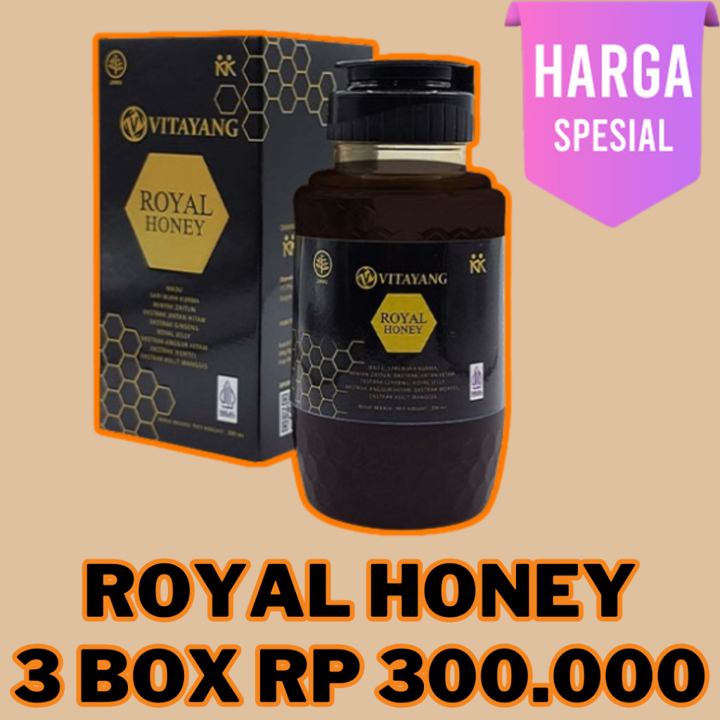 

Vitayang Royal Honey Madu Herbal Plus Royal Jelly & Ginseng – Komplit untuk Daya Tahan Tubuh! KK Indonesia