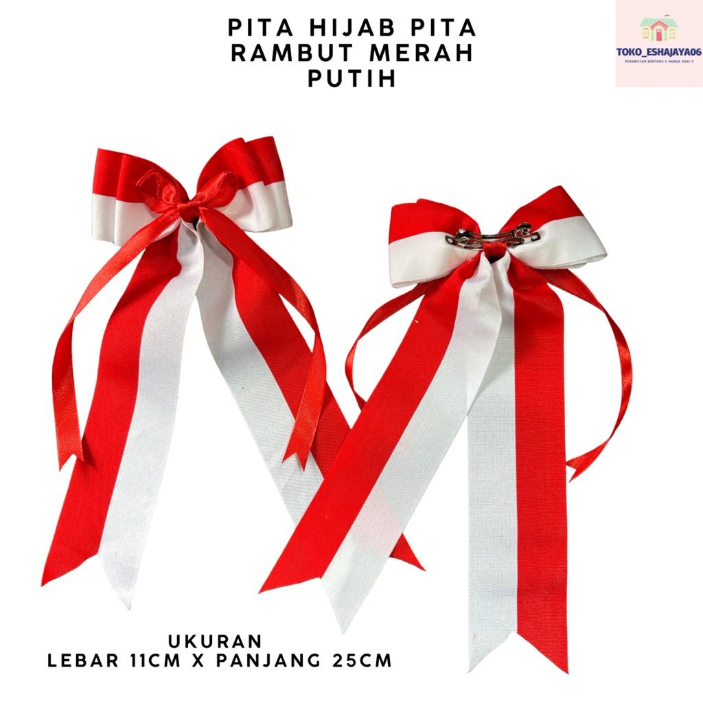 

Pita Hijab Pita Rambut Merah Putih Pita 17 Agustus Pita Lomba