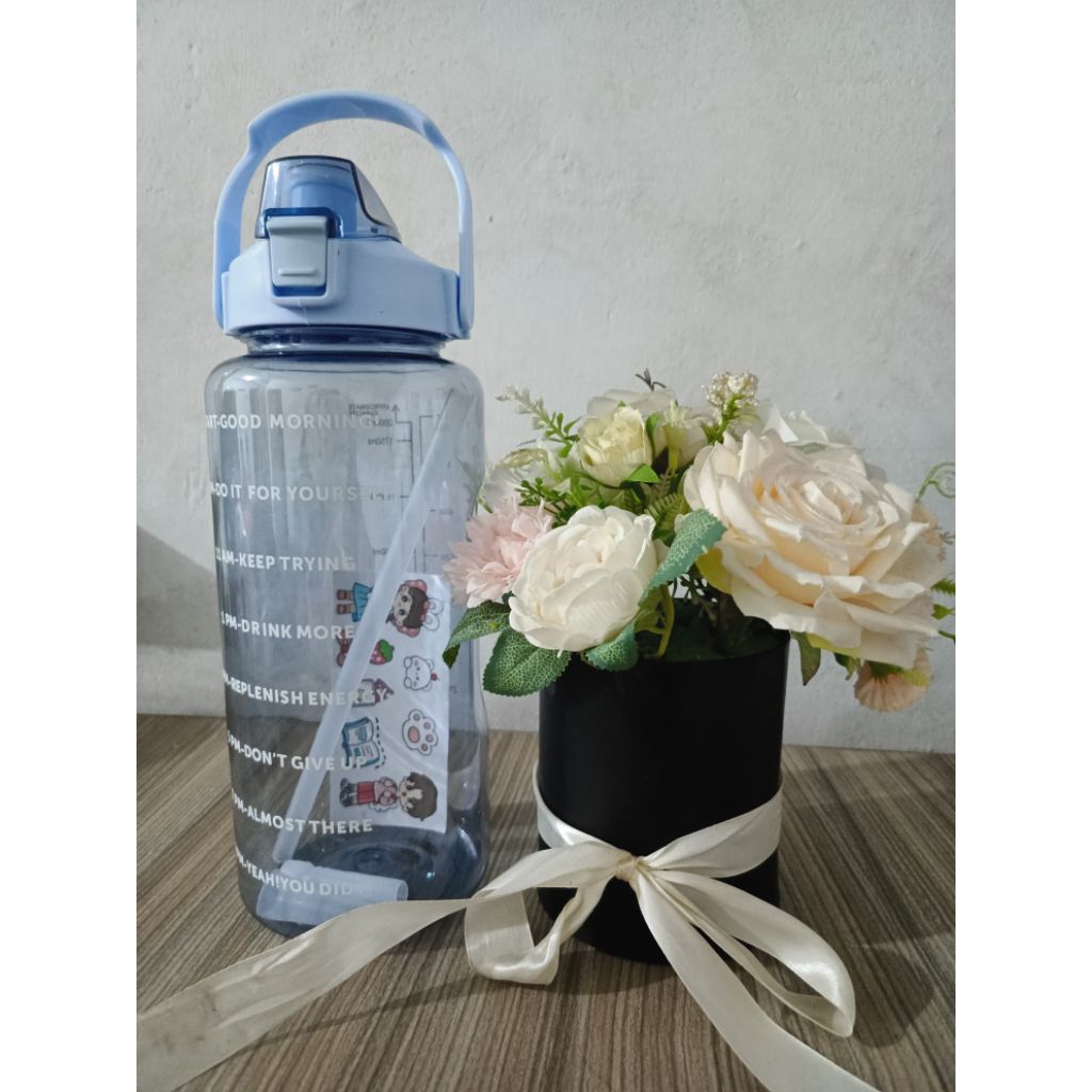 botol minum jumbo 2 L/ tumbler besar 2 L/ botol minum transparan 2 L