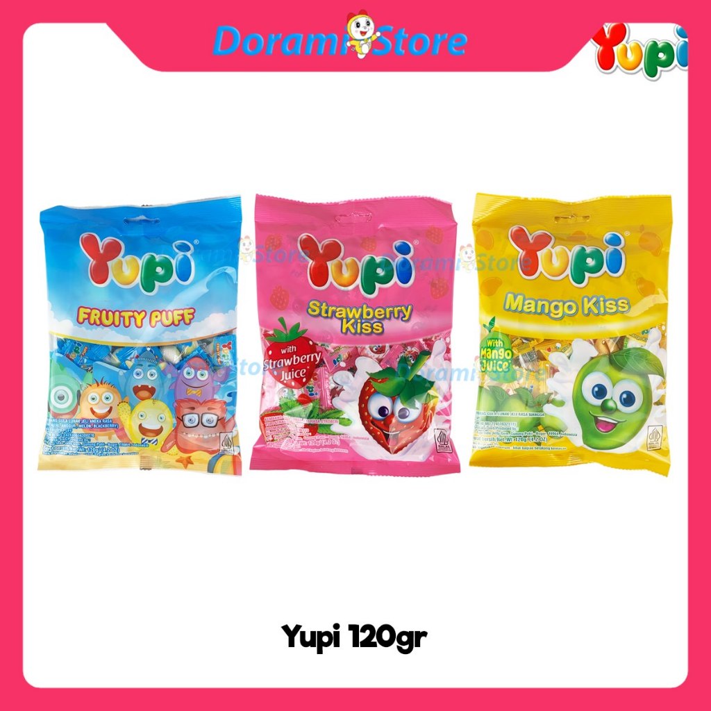 

Yupi Pouch 120gr / Permen Gummy Bag
