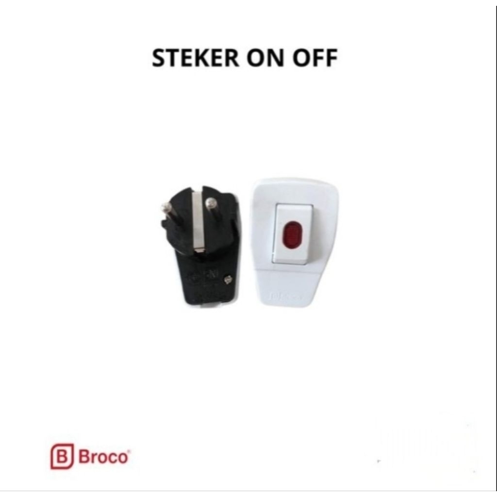 Steker Colokan Broco Lampu On/Off
