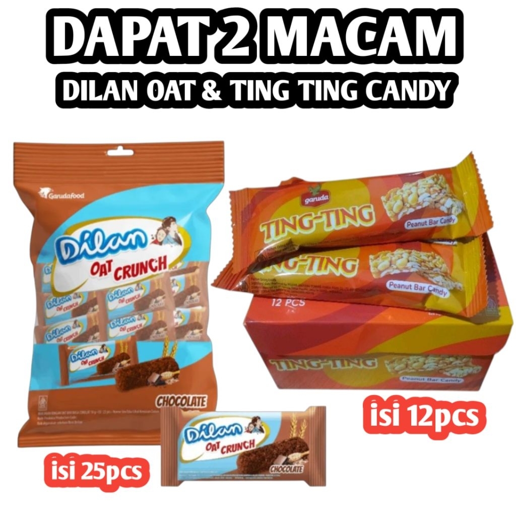 

TING TING PEANUT BAR CANDY & DILAN OAT CRUNCY CHOCOLATE