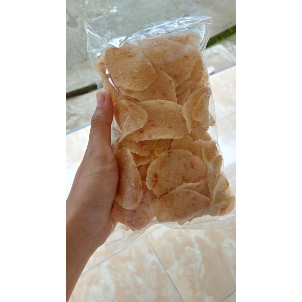 

Kerupuk Singkong cabe merah Pedas,Manis,Gurih