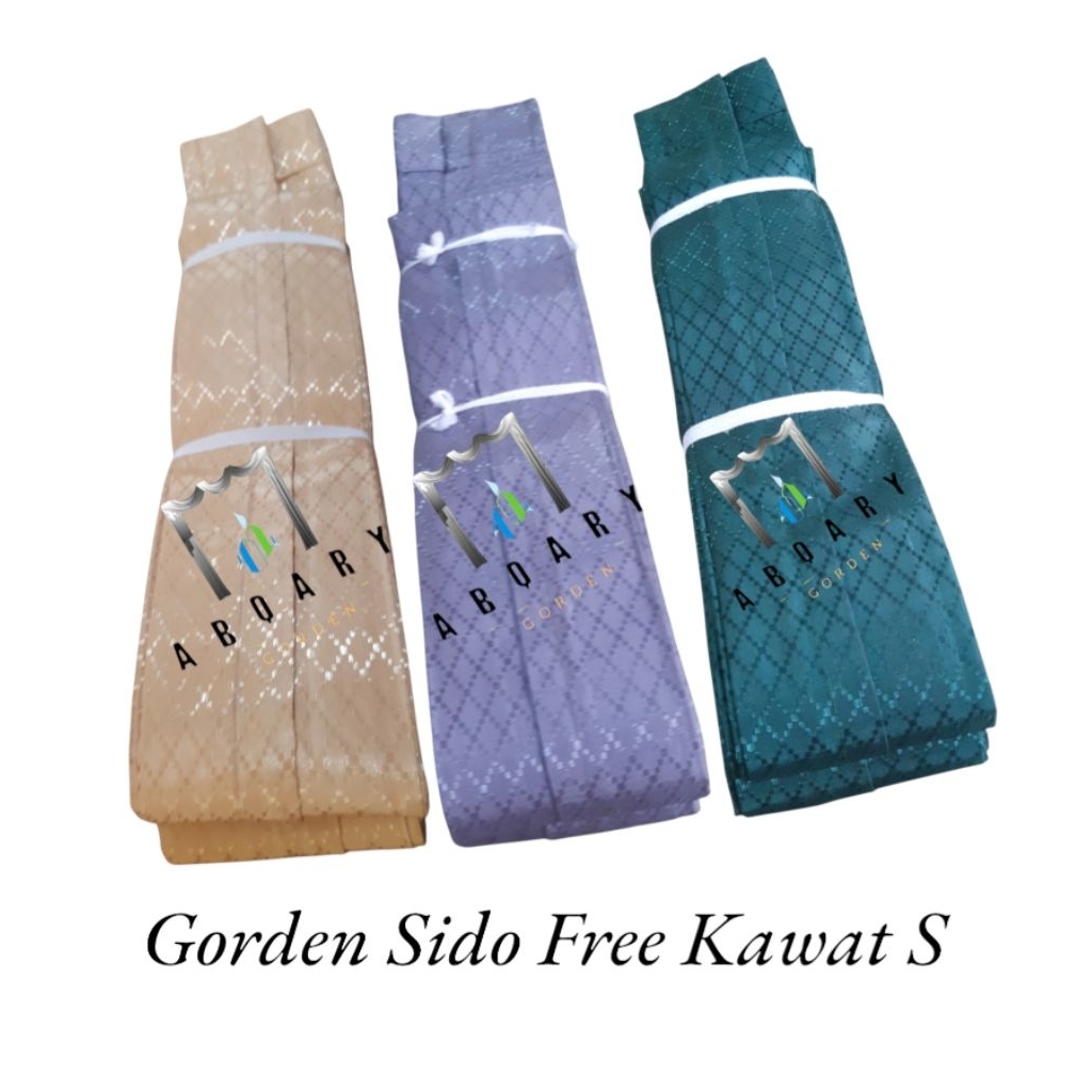 Gorden Plisket Polos Murah Sido Satin Polos Ukuran Jendela Lebar 100 Panjang 150