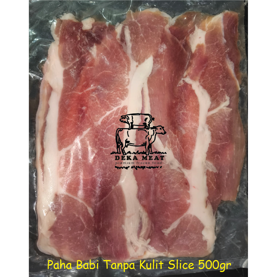 

Daging Paha Babi (Tanpa Kulit) slice tipis - 500gr