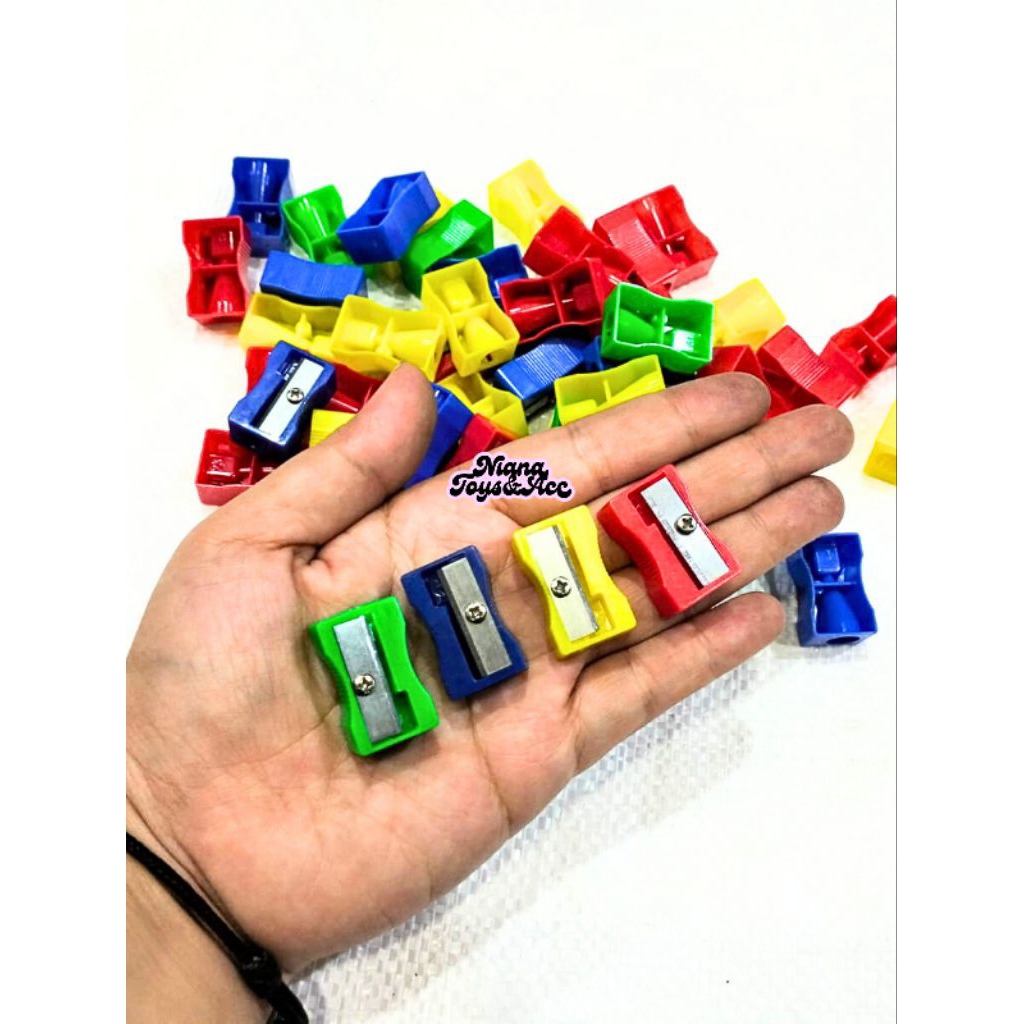 

50 pcs RAUTAN / SERUTAN KOTAK || serutan/ Rautan pensil warna Rendom