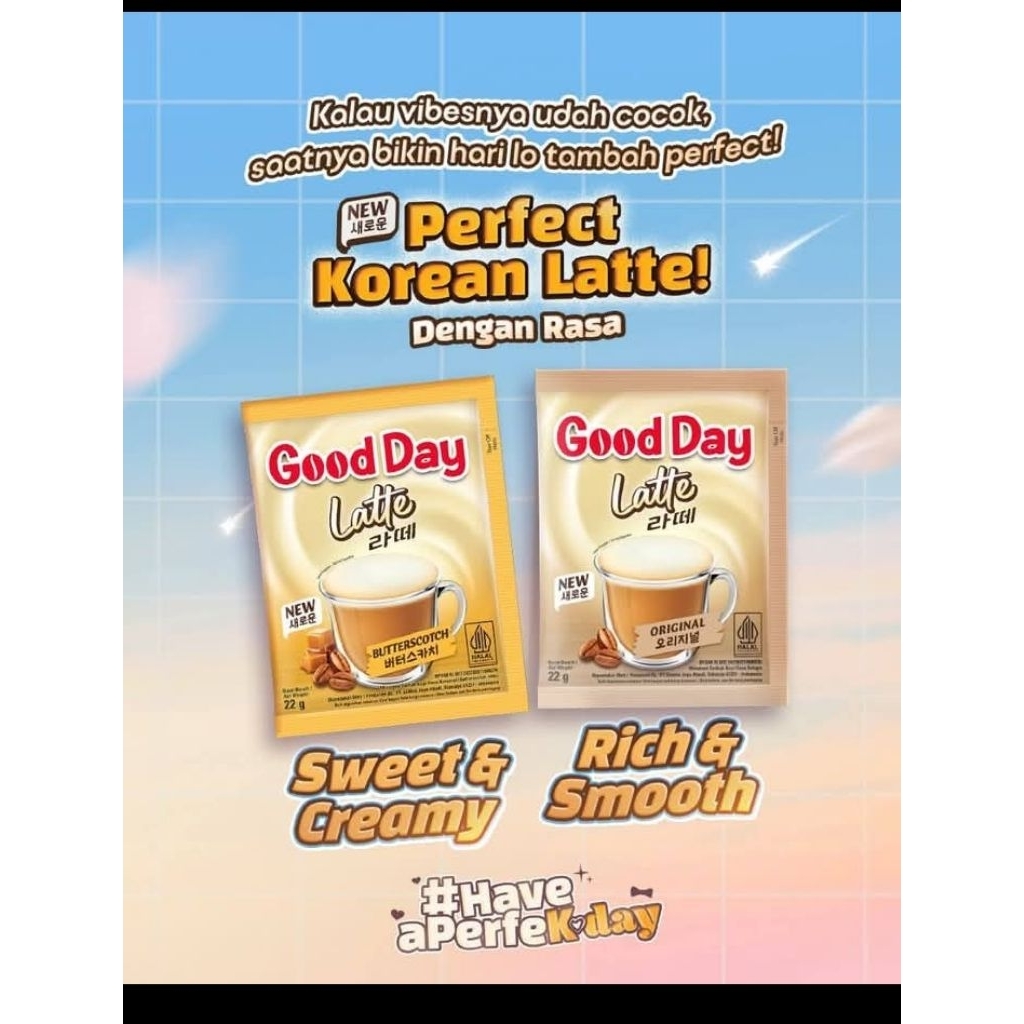 

good day latte 1 renceng isi 10 pcs
