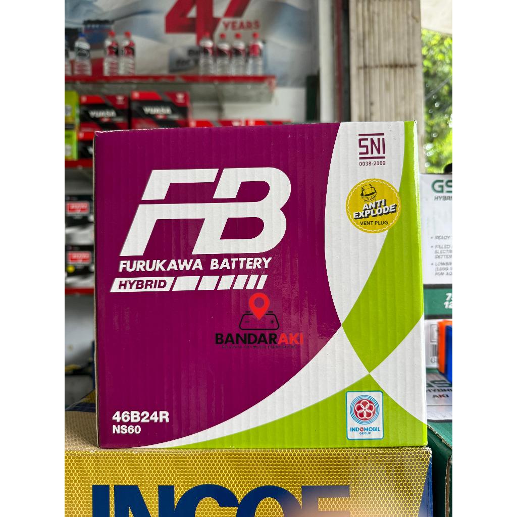 AKI FB NS60 45 AMPER (R / L / LS) HYBRID  JAMINAN 100% ORIGINAL FUKURAWA BATTEREY