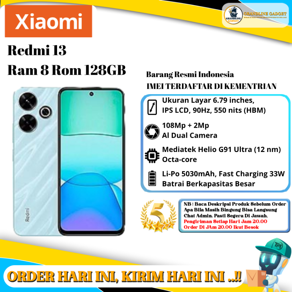 Xiaomi Redmi 13 Ram 8/128GB | Ram 8/256GB