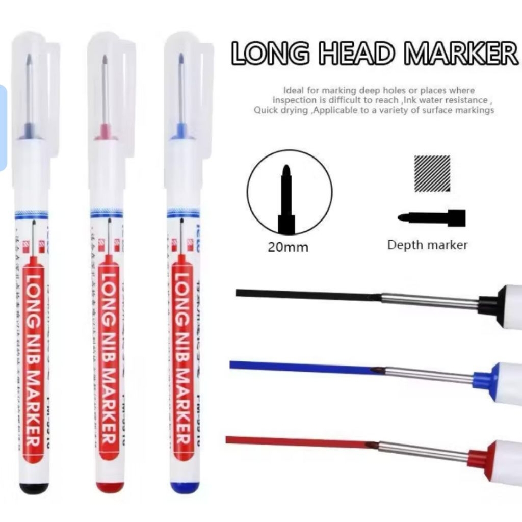 

Spidol Pertukangan Nib Marker Alat Tulis Penanda Spidol Long Nib Head Marker
