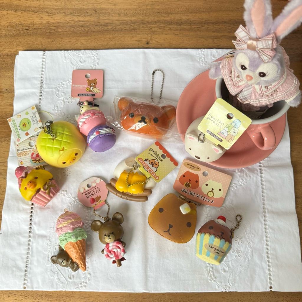 SANRIO RARE SQUISHY COLLECTORS  byITEM // RILAKLUMA, THE BEARS SCHOOL, KAPIBARASAN, GUDETAMA