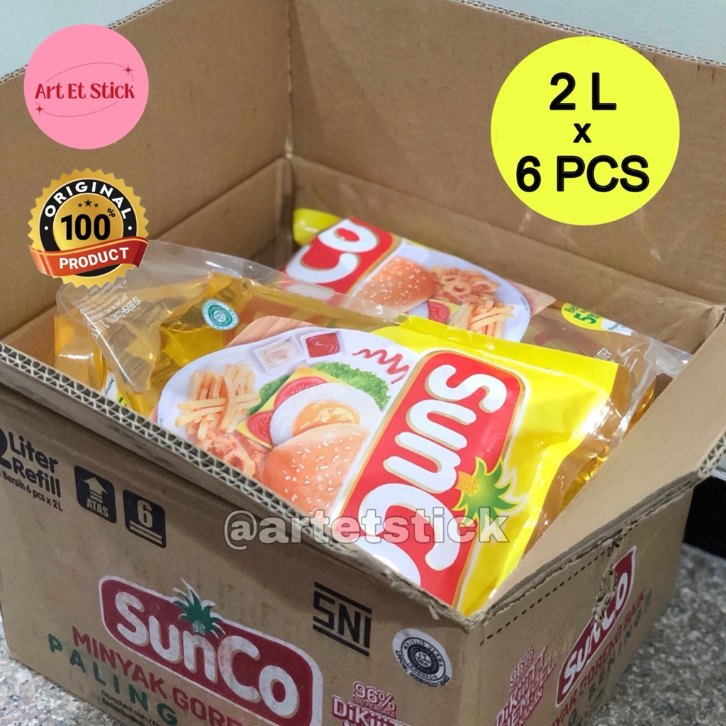 

Minyak Goreng Sunco 2 Liter - 1 Dus Isi 6 Pouch