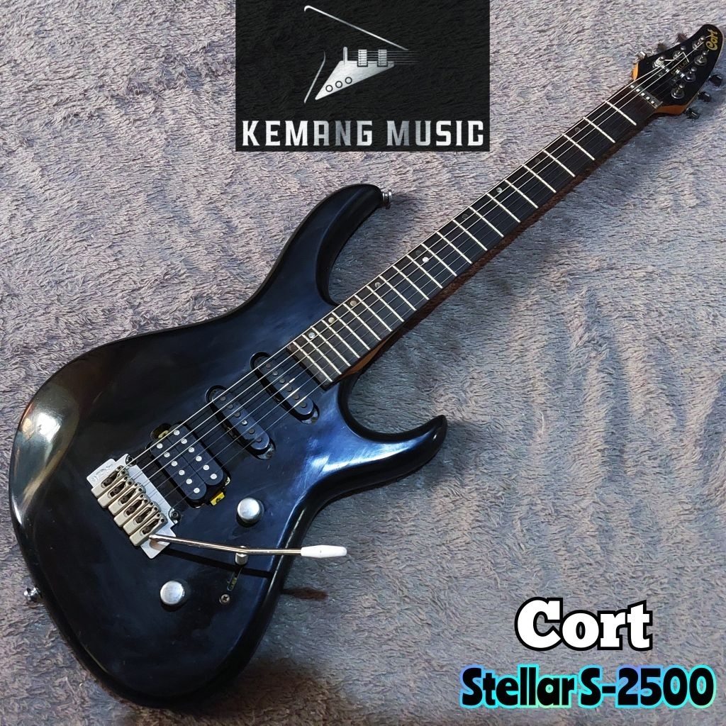 gitar langka vintage cort stellar superstrat tahun 1997 original gitar bekas