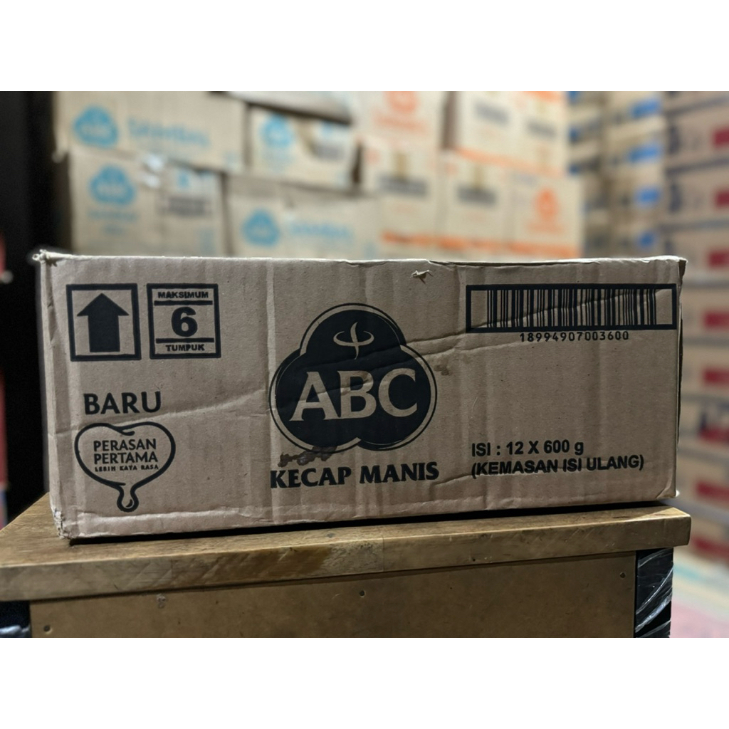 

Kecap ABC 600ml @ 12 bungkus / 1 dus