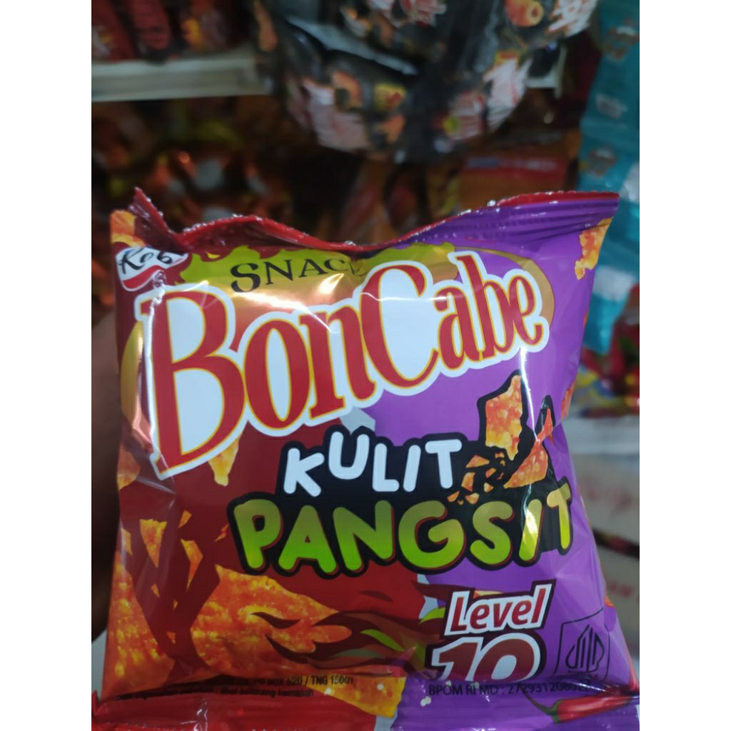 

Boncabe kulit pangsit level 15 pedas /kulit pangsit 1x10