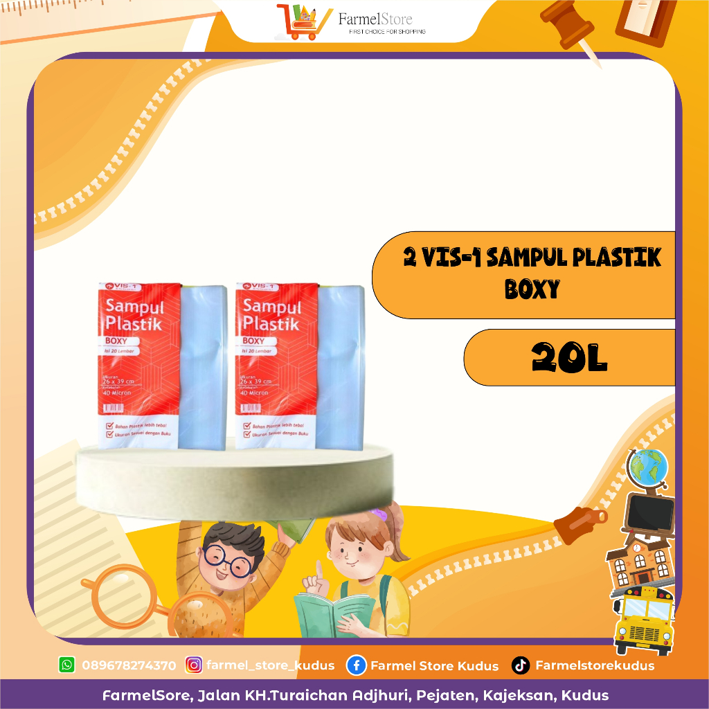

Vis-1 Sampul Plastik Boxy 20Lembar