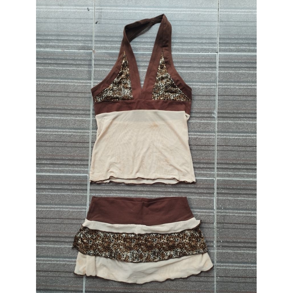 SET BAJU SENAM - GLAMOUR LEOPARD PRINT