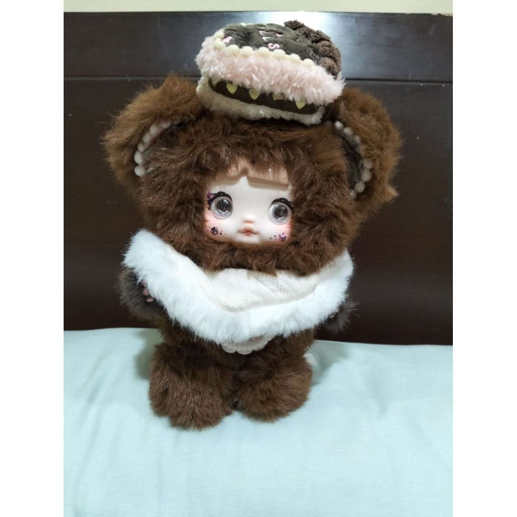 Nommi coklat terbaru,boneka nommi V7 coklat
